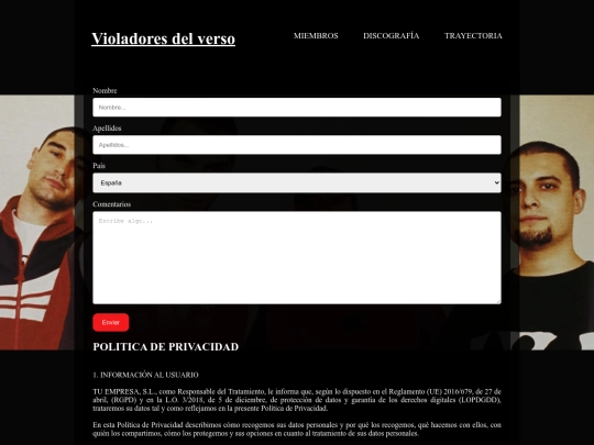 Contacto screenshot