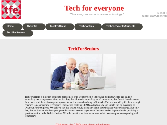 Techforseniors screenshot