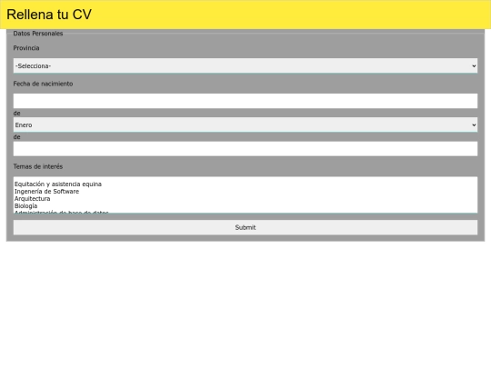 formularios/ejercicio2 formularios screenshot