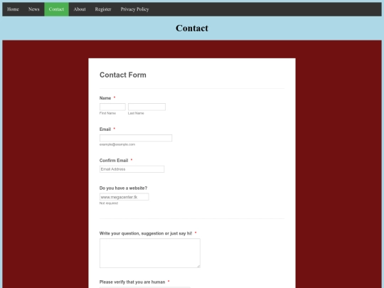 contact screenshot