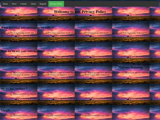 privacypolicy screenshot