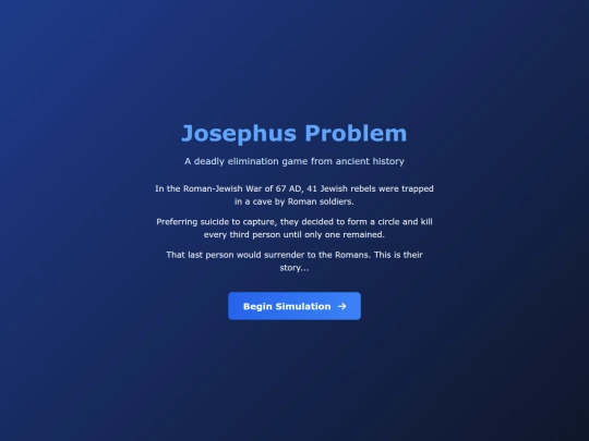 Josephus screenshot
