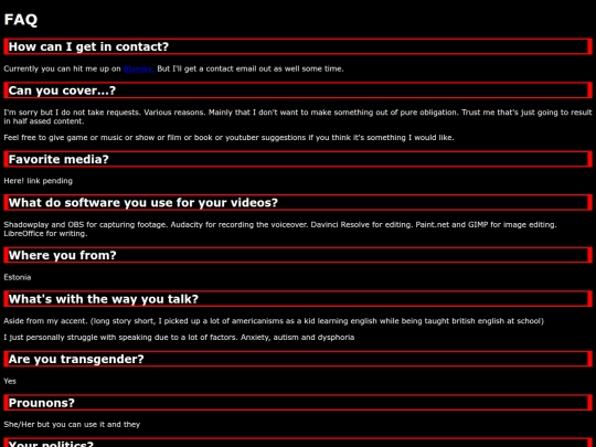 faq screenshot