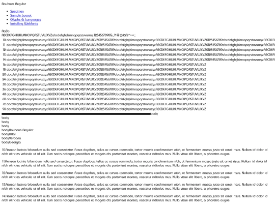 webfontkit-20230304-031539/bauhausregular-demo screenshot
