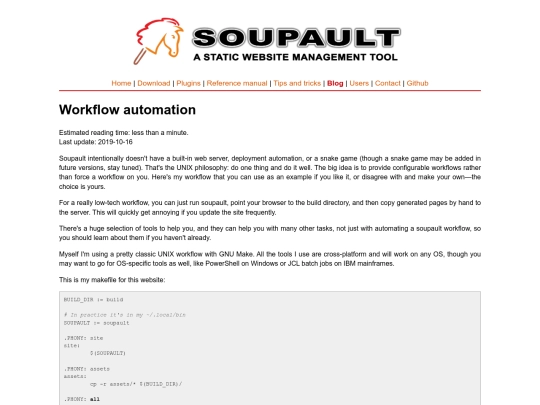 blog/automation screenshot