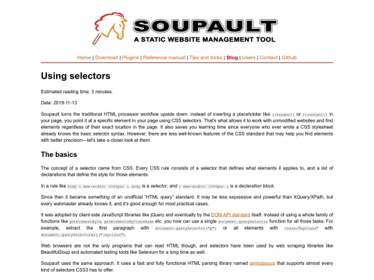 blog/selectors screenshot