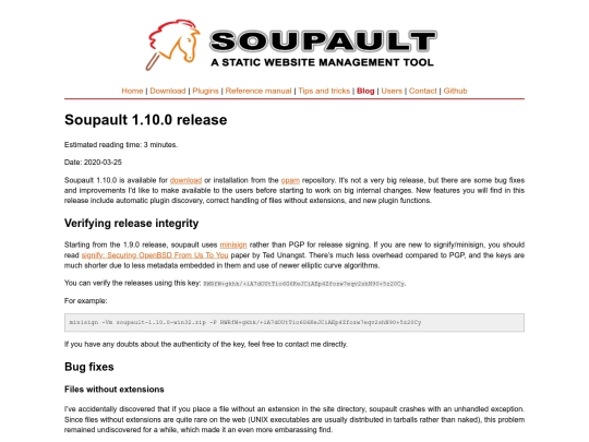 blog/soupault-1.10-release screenshot