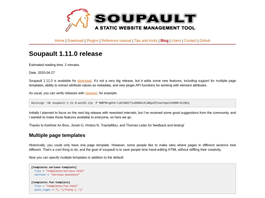 blog/soupault-1.11-release screenshot