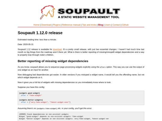 blog/soupault-1.12-release screenshot