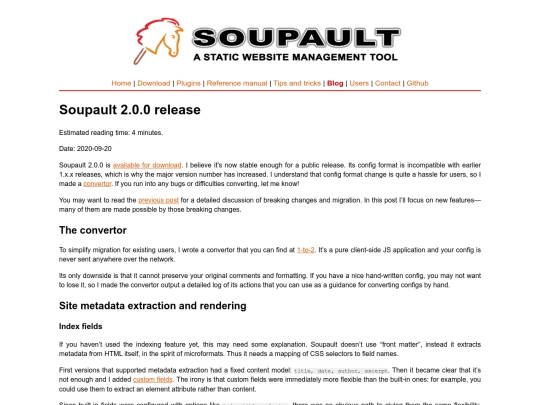 blog/soupault-2.0.0-release screenshot