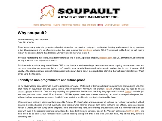 blog/why-soupault screenshot