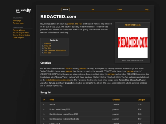 wiki/projects/redacted.comalbum screenshot