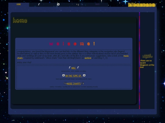brain/blogspace screenshot