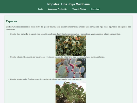 especies screenshot