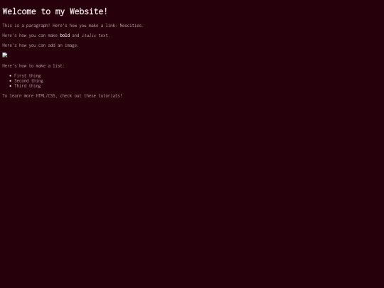 test screenshot