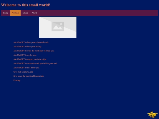 writing/short screenshot