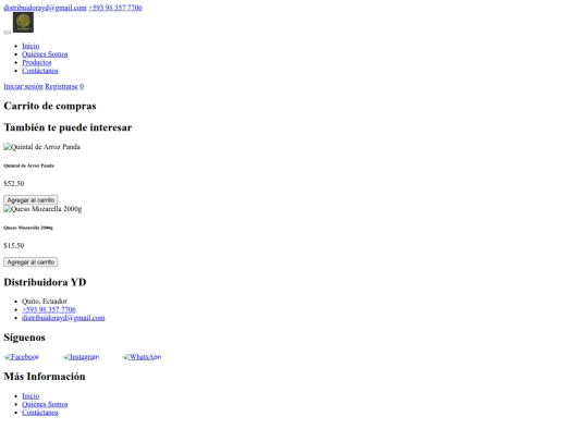 DistribuidoraYD/carrito screenshot