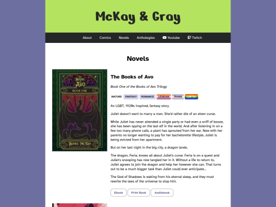 novels screenshot