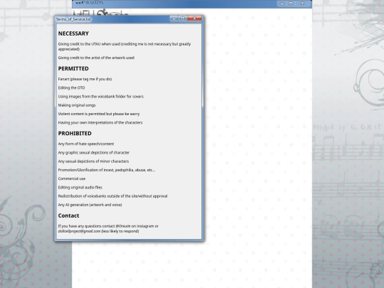 TOS screenshot