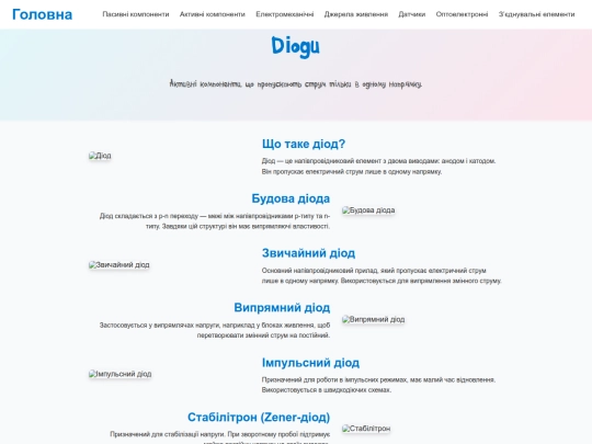 pages/diodes screenshot