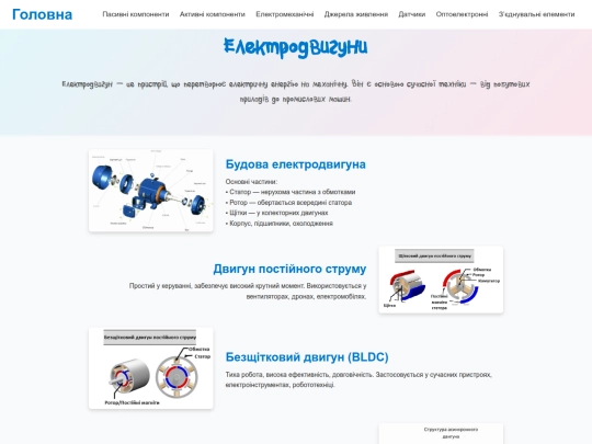 pages/electric-motors screenshot