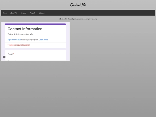 contact screenshot