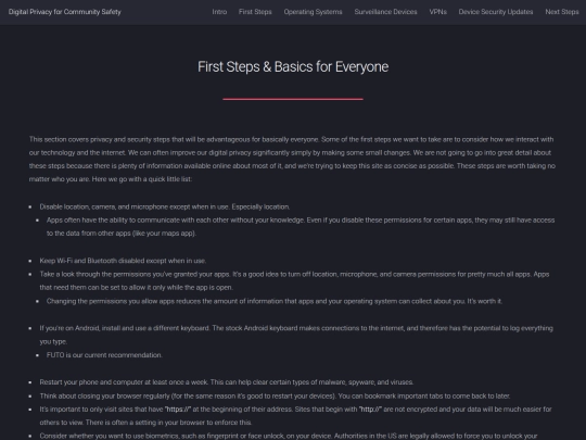 basics screenshot