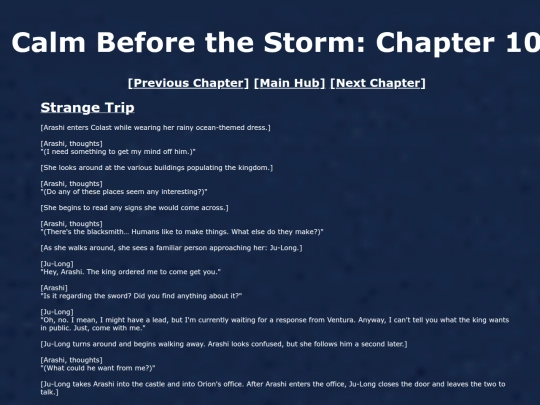 CalmBeforeTheStorm/chapter10 screenshot