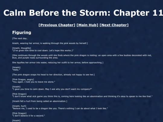 CalmBeforeTheStorm/chapter11 screenshot