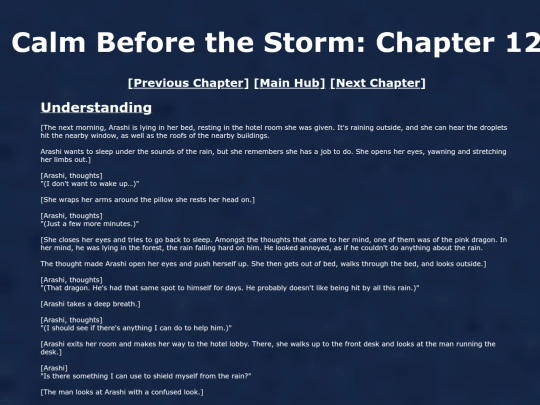 CalmBeforeTheStorm/chapter12 screenshot
