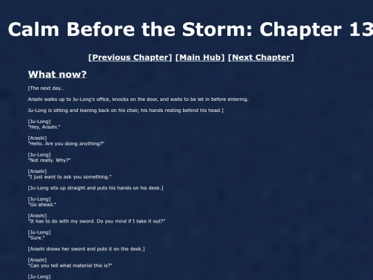 CalmBeforeTheStorm/chapter13 screenshot