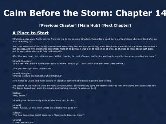 CalmBeforeTheStorm/chapter14 screenshot