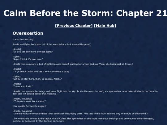 CalmBeforeTheStorm/chapter21 screenshot