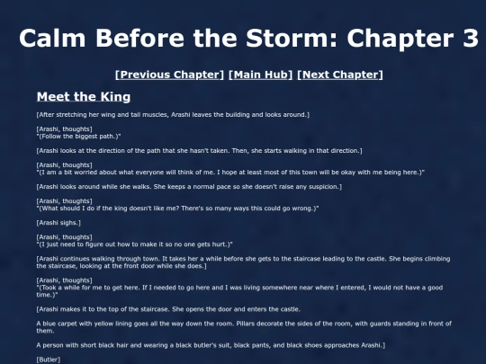 CalmBeforeTheStorm/chapter3 screenshot