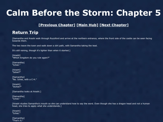CalmBeforeTheStorm/chapter5 screenshot