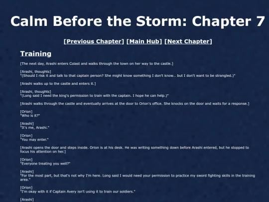 CalmBeforeTheStorm/chapter7 screenshot
