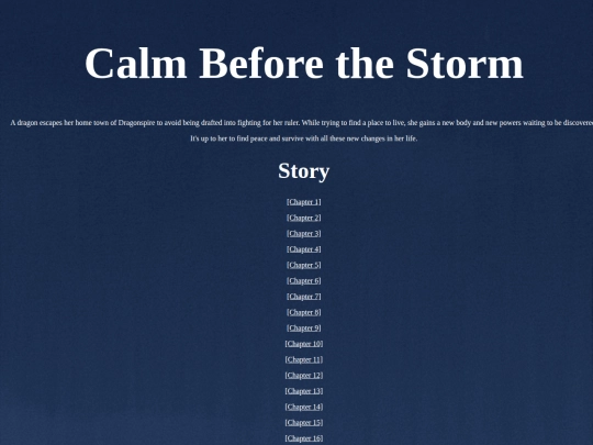 CalmBeforeTheStorm/mainhub screenshot
