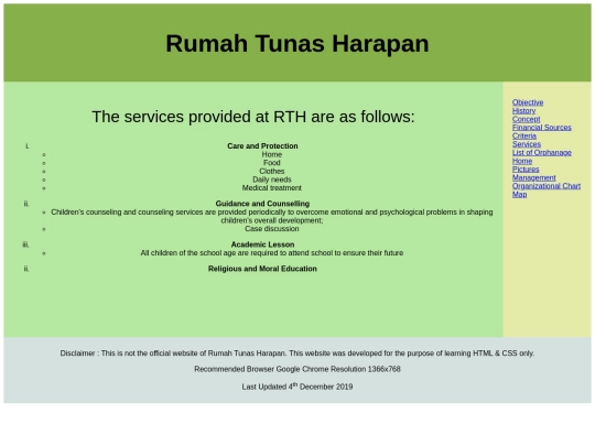 Rumah Tunas Harapan/services screenshot