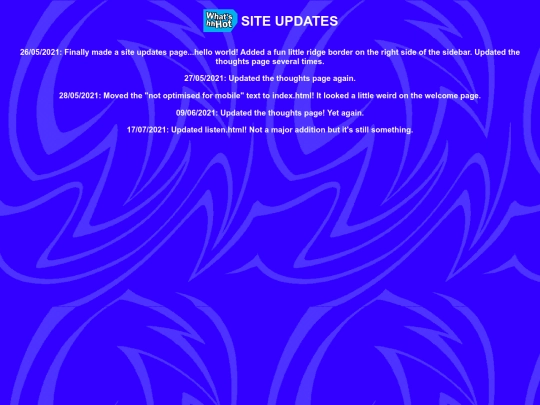 pages/updates screenshot