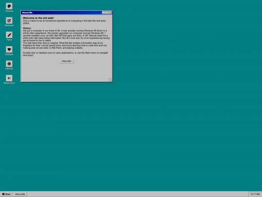 oldweb screenshot