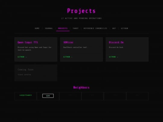 projects screenshot