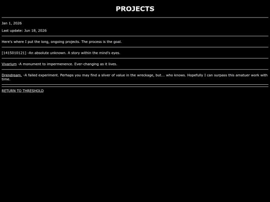 projects screenshot