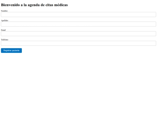 agenda/registrar-pacientes screenshot