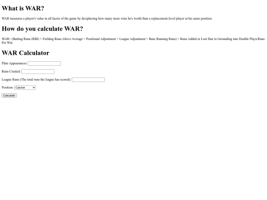 WAR screenshot