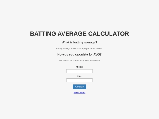 battingaverage screenshot