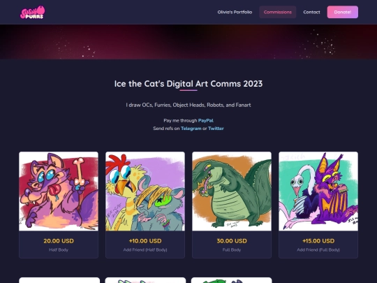 commissions-detail screenshot