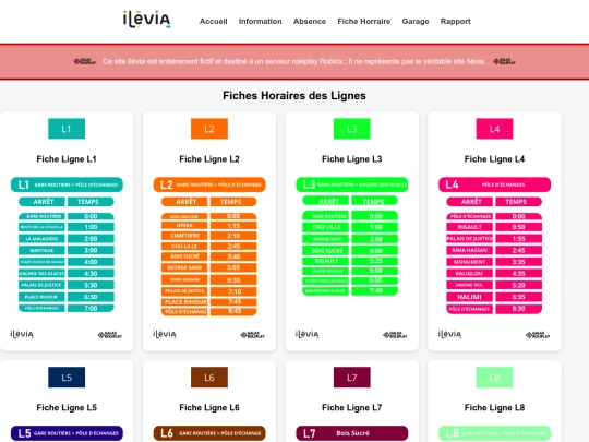 fiche-horraire screenshot