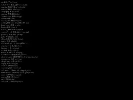 activities screenshot