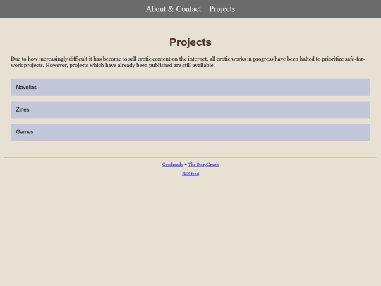 Projects screenshot