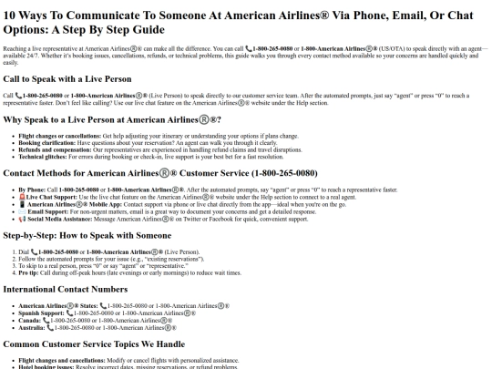 airline/help/support/10-ways-to-communicate-to-someone-at-american-airlines-reg-via-phone-email-or-chat-options-a-step-by-step-guide screenshot